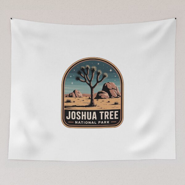Item preview, Joshua Tree National Park Vintage Travel Badge designed and sold by Teelogic.