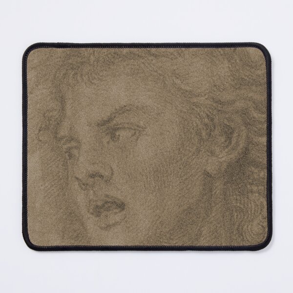 Item preview, ose Heart Classical Portrait Sketch - Dark Academia Sepia Graphic designed and sold by Kromatik.