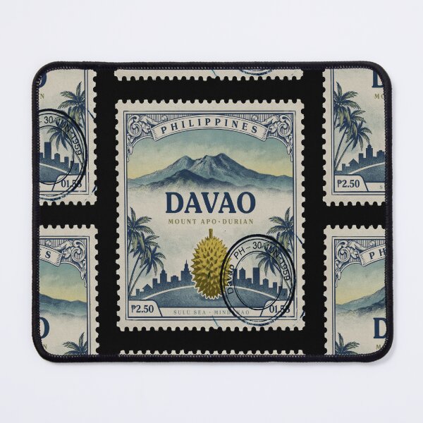 Item preview, Davao Philippines Mount Apo Durian Crest Stamp Sticker designed and sold by stickercuffs.