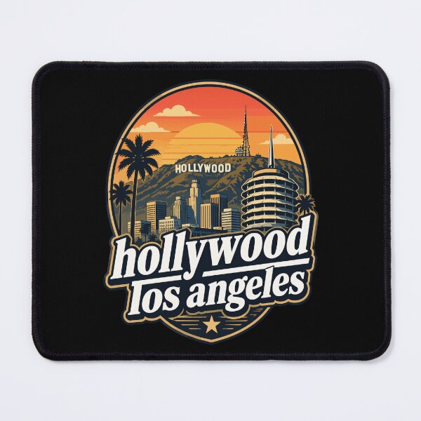 Item preview, Hollywood Los Angeles California Retro designed and sold by TomFrontierArt.