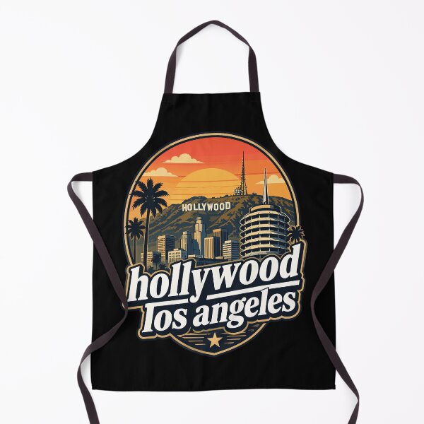 Item preview, Hollywood Los Angeles California Retro designed and sold by TomFrontierArt.