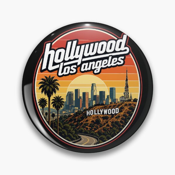 Item preview, Hollywood Los Angeles Retro Travel designed and sold by TomFrontierArt.