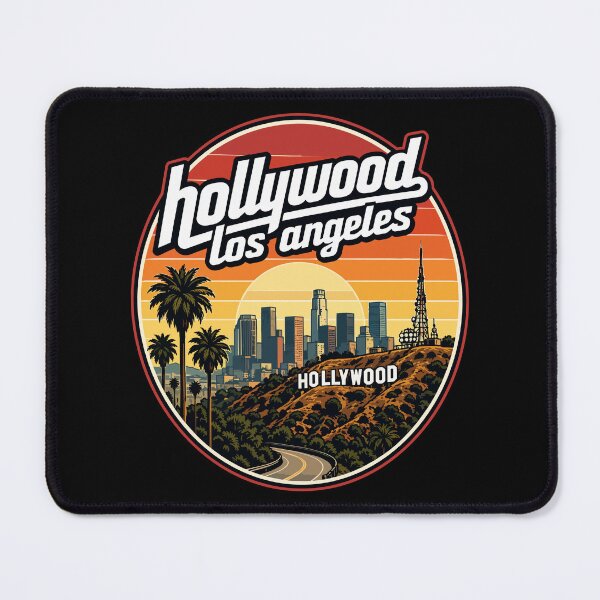 Item preview, Hollywood Los Angeles Retro Travel designed and sold by TomFrontierArt.