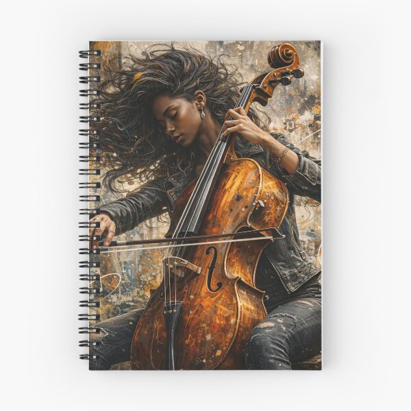 Item preview, Soulful Female Cellist – Urban Abstract Classical Music Art Print designed and sold by Kaleidoscope Print.