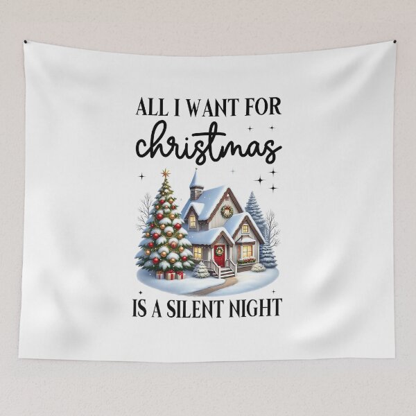 Item preview, Snowy Christmas Cottage Winter Scene designed and sold by butterflies-new.