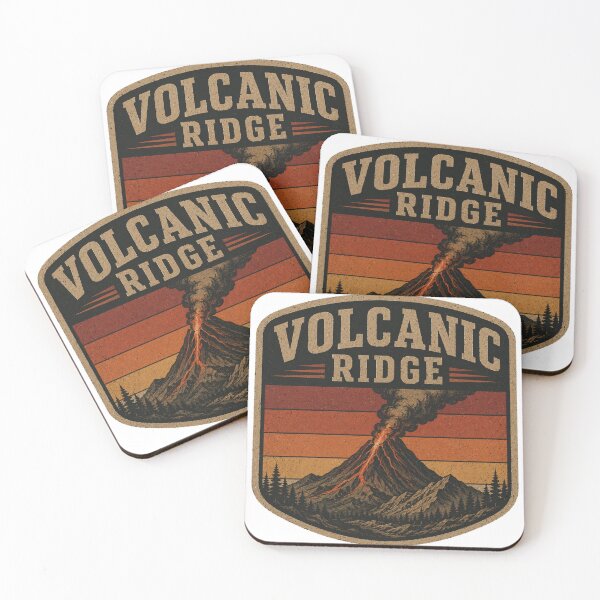 Item preview, Volcanic Ridge Retro Emblem designed and sold by Vexorask.