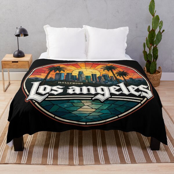 Item preview, Hollywood Los Angeles California Stained Glass Travel designed and sold by TomFrontierArt.