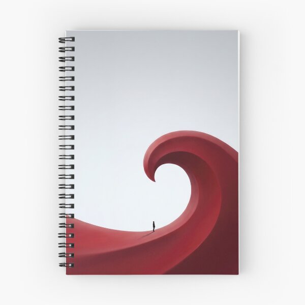 Item preview, Red Wave Curling Over designed and sold by yagiyeti.