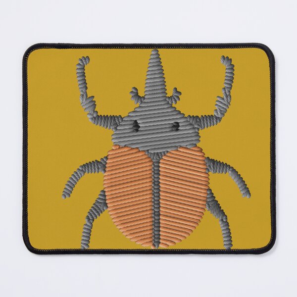 Item preview, Cute Rhinoceros Beetle Embroidery Patch | Kawaii Beetle Insect Embroidered Design designed and sold by · GAMING SOUL ·.