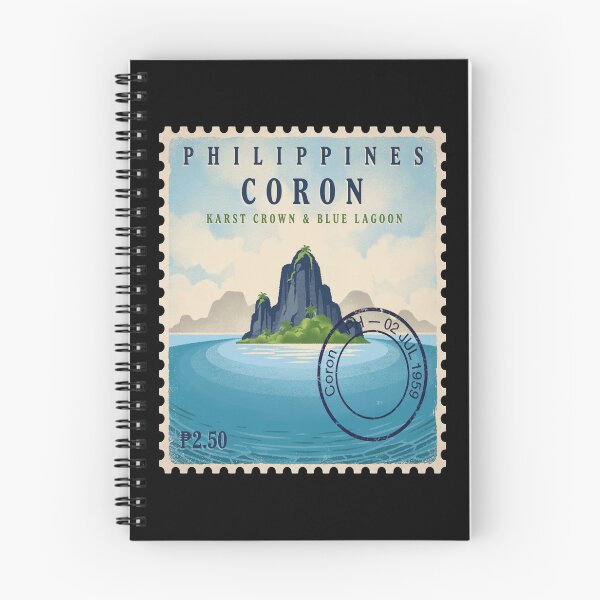 Item preview, Coron Philippines Karst Crown Blue Lagoon Stamp Sticker designed and sold by stickercuffs.