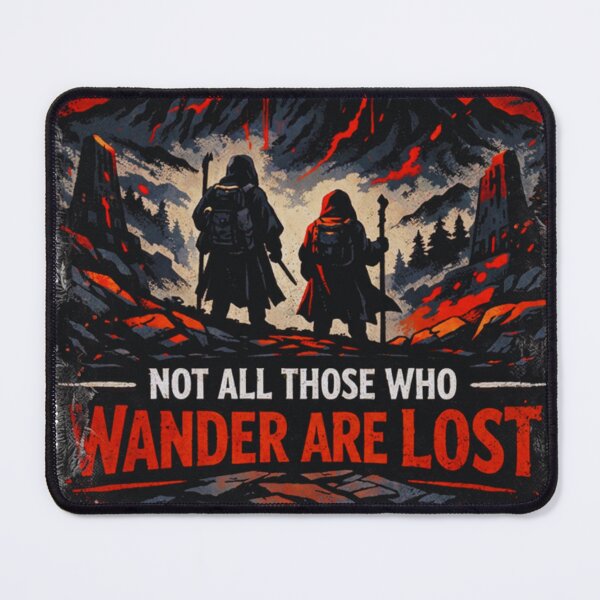 Item preview, Not All Those Who Wander Are Lost – Epic Mountain Hiking Design designed and sold by GabeMountainArt.
