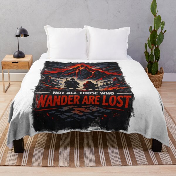 Item preview, Not All Those Who Wander Are Lost – Epic Mountain Hiking Design designed and sold by GabeMountainArt.