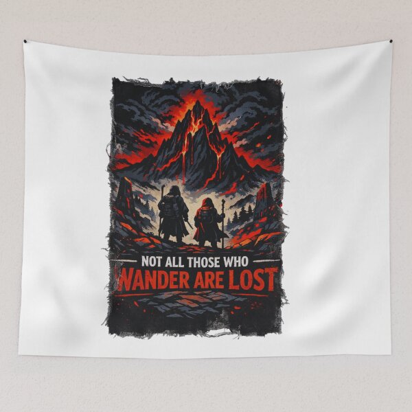 Item preview, Not All Those Who Wander Are Lost – Epic Mountain Hiking Design designed and sold by GabeMountainArt.