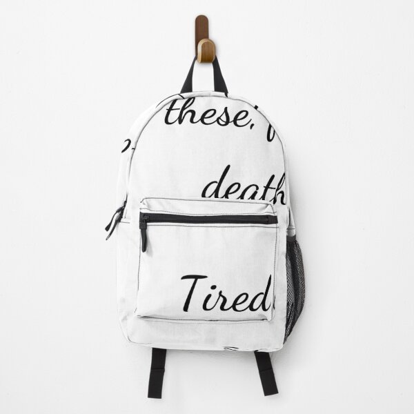 Item preview, “Tired with all these, for restful death I cry,” - handwriting black designed and sold by ariksworld.