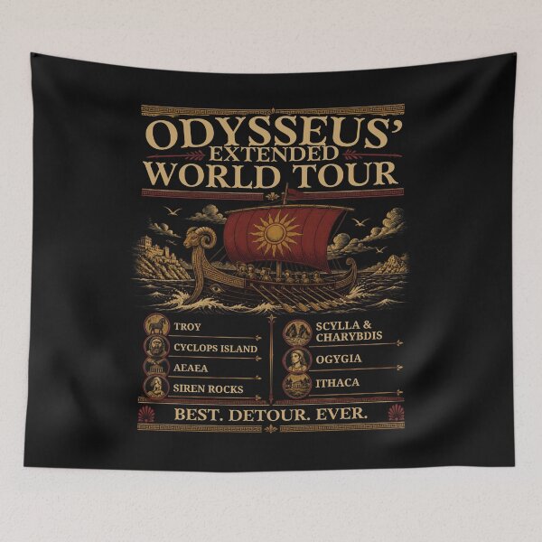 Item preview, Odysseus World Tour | Greek Mythology | Ancient Adventure  designed and sold by Reverielook.