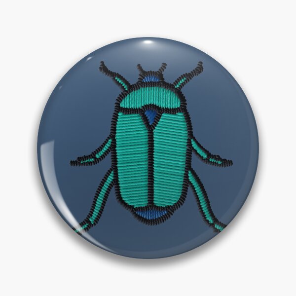 Item preview, Turquoise Jewel Beetle Embroidery Patch | Metallic Insect Art | Nature Lover Gift designed and sold by · GAMING SOUL ·.
