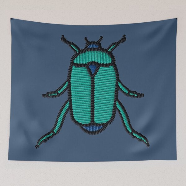 Item preview, Turquoise Jewel Beetle Embroidery Patch | Metallic Insect Art | Nature Lover Gift designed and sold by · GAMING SOUL ·.