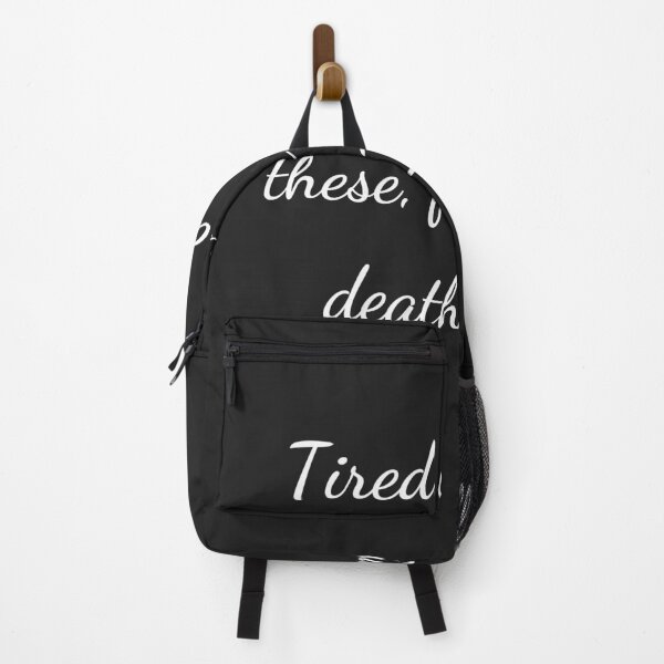 Item preview, “Tired with all these, for restful death I cry,” - handwriting white designed and sold by ariksworld.