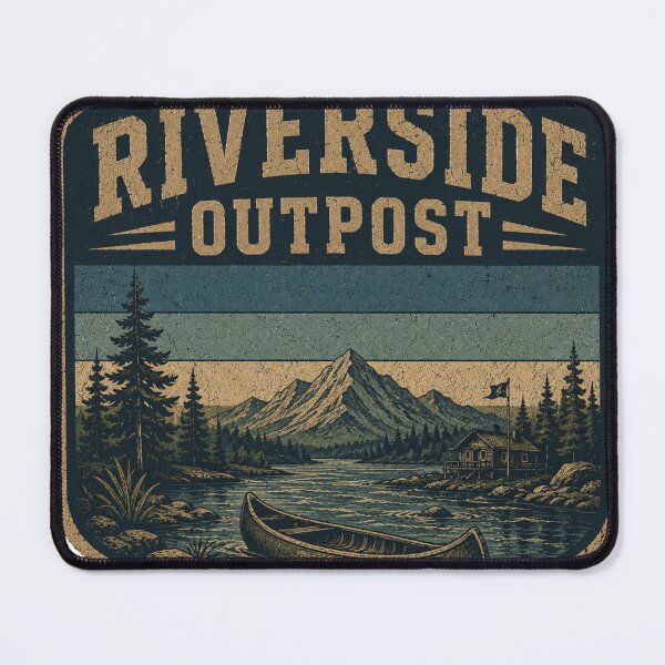 Item preview, Riverside Outpost Vintage Badge designed and sold by Vexorask.