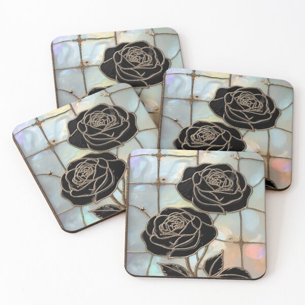 Item preview, Rosas Negras Góticas Estilo Vitral designed and sold by BriSher.