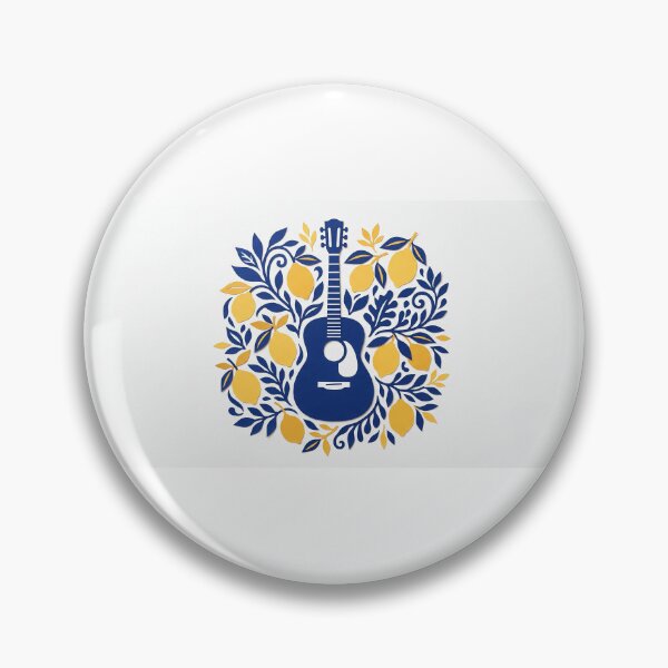 Item preview, Matisse Style Guitar and Lemons - Artistic Music Cutout designed and sold by MissoStudio.