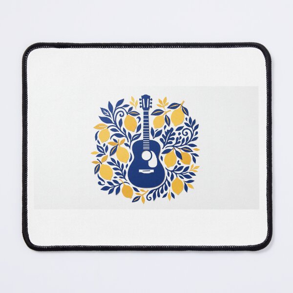 Item preview, Matisse Style Guitar and Lemons - Artistic Music Cutout designed and sold by MissoStudio.