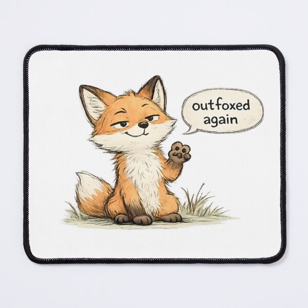 Item preview, Funny Outfoxed Again Fox Shirt | Fox Pun Sticker | Sly Fox Gift | Triumphant Humor Tee designed and sold by Moonveil_Studio.