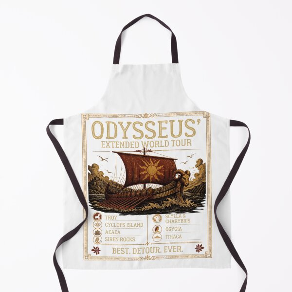 Item preview, Odysseus World Tour | Greek Mythology | Ancient Adventure | Literature humor designed and sold by Reverielook.
