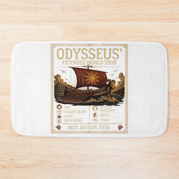 Item preview, Odysseus World Tour | Greek Mythology | Ancient Adventure | Literature humor designed and sold by Reverielook.