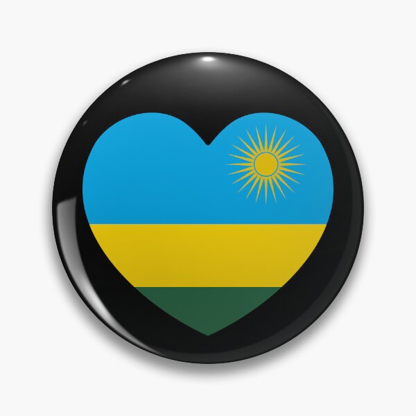 Item preview, Rwanda Flag Heart RW designed and sold by shitpostee.