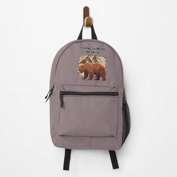 Item preview, Strength Needs No Noise Bear designed and sold by AhmadAnnaPrints.