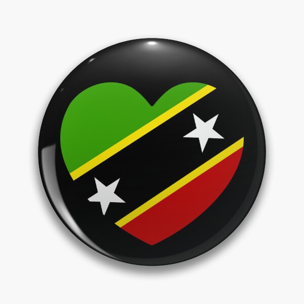 Item preview, Saint Kitts And Nevis Flag Heart KN designed and sold by shitpostee.