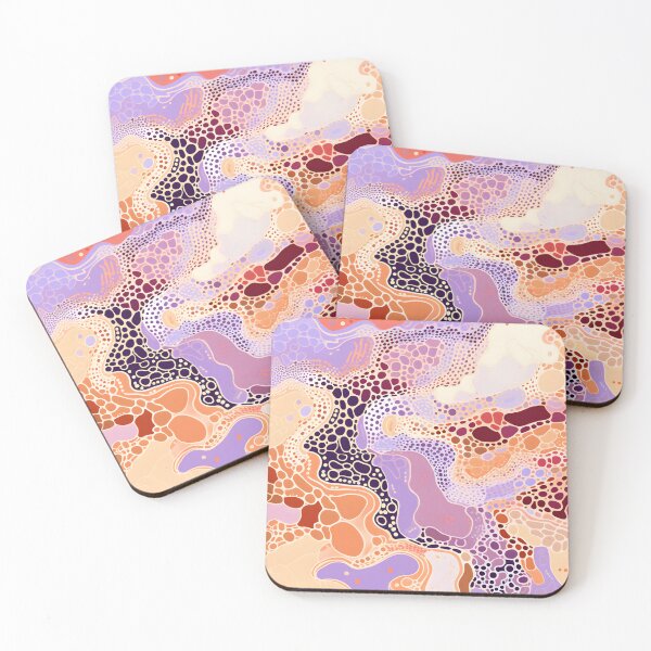 Item preview, Aboriginal Inspired Dot Art - With Pastel Lavender Terracotta designed and sold by GrinGalore.