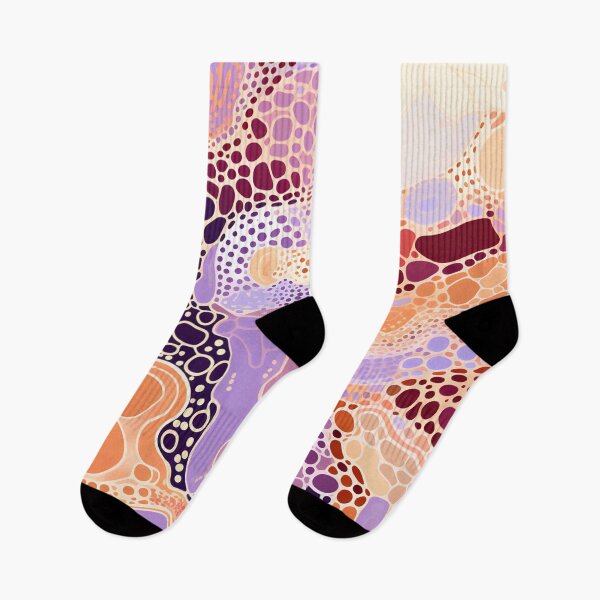 Item preview, Aboriginal Inspired Dot Art - With Pastel Lavender Terracotta designed and sold by GrinGalore.