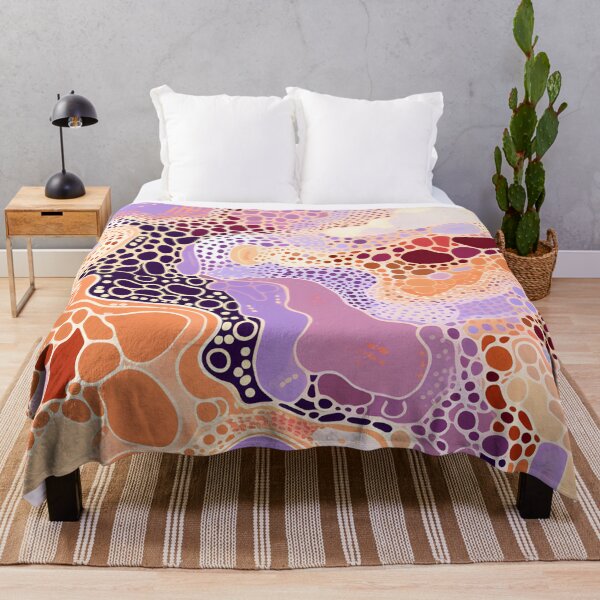 Item preview, Aboriginal Inspired Dot Art - With Pastel Lavender Terracotta designed and sold by GrinGalore.