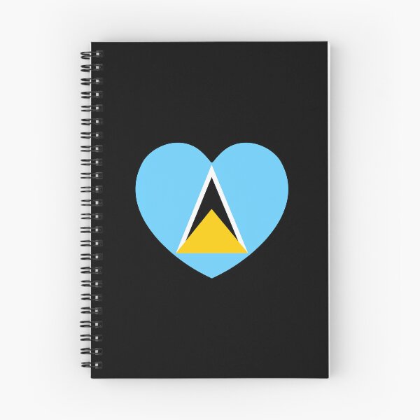 Item preview, Saint Lucia Flag Heart LC designed and sold by shitpostee.