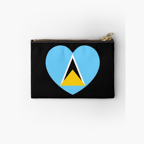 Item preview, Saint Lucia Flag Heart LC designed and sold by shitpostee.