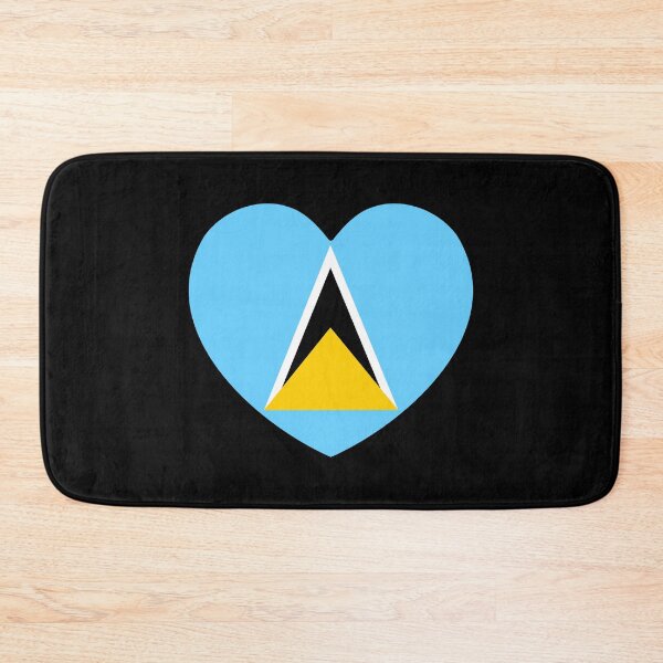Item preview, Saint Lucia Flag Heart LC designed and sold by shitpostee.