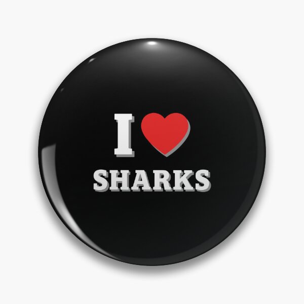 Item preview, I Love Sharks Shark Lover Marine Animal Fan designed and sold by PopStars1993.