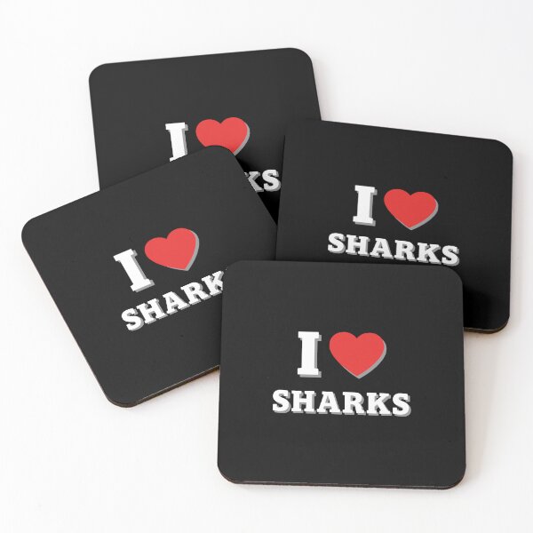Item preview, I Love Sharks Shark Lover Marine Animal Fan designed and sold by PopStars1993.