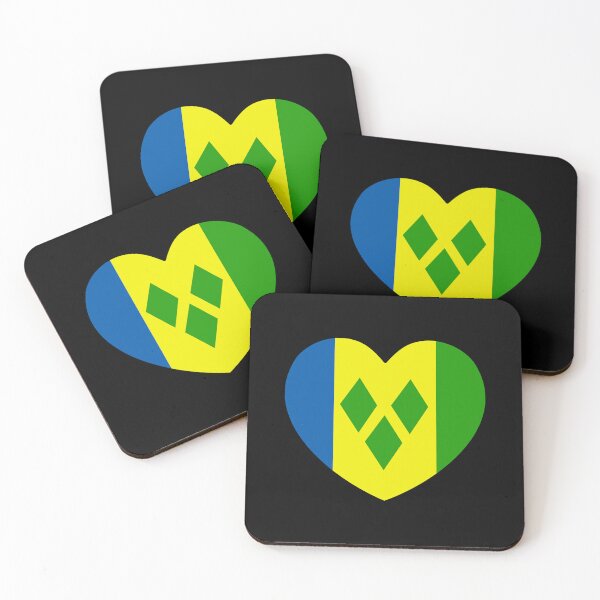 Item preview, Saint Vincent And The Grenadines Flag Heart VC designed and sold by shitpostee.