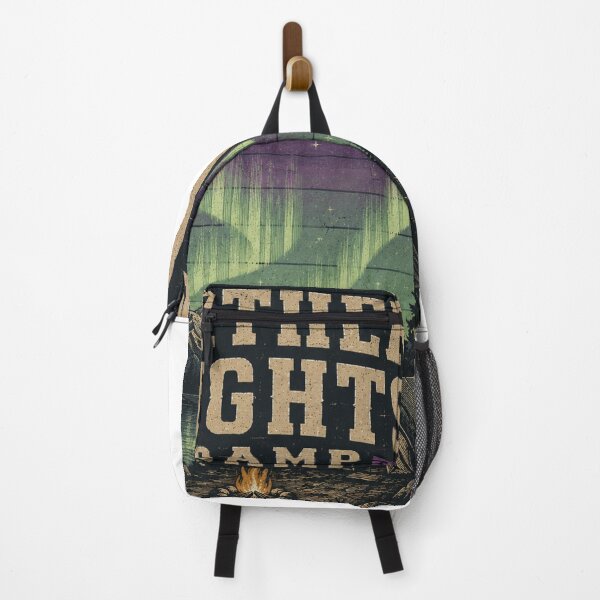 Item preview, Northern Lights Camp Retro Badge designed and sold by Vexorask.