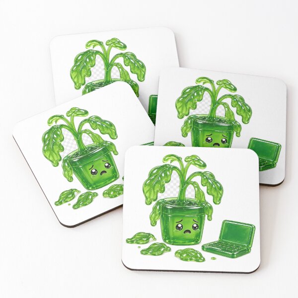 Item preview, Wilting Jelly Office Plant Beside a Laptop designed and sold by GoverArt.