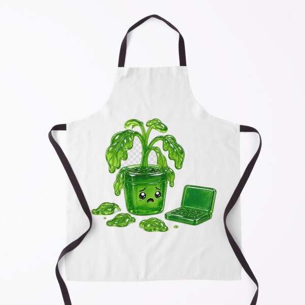 Item preview, Wilting Jelly Office Plant Beside a Laptop designed and sold by GoverArt.
