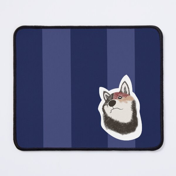 Item preview, Thick stripe (navy, iris) with Shiba Inu designed and sold by ShibaCruise-On.