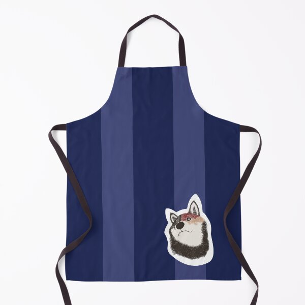 Item preview, Thick stripe (navy, iris) with Shiba Inu designed and sold by ShibaCruise-On.