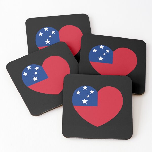 Item preview, Samoa Flag Heart WS designed and sold by shitpostee.
