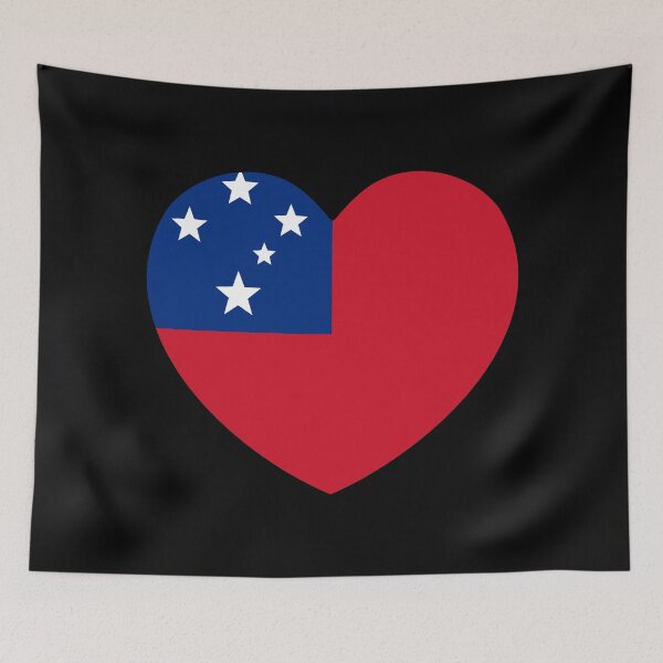 Item preview, Samoa Flag Heart WS designed and sold by shitpostee.