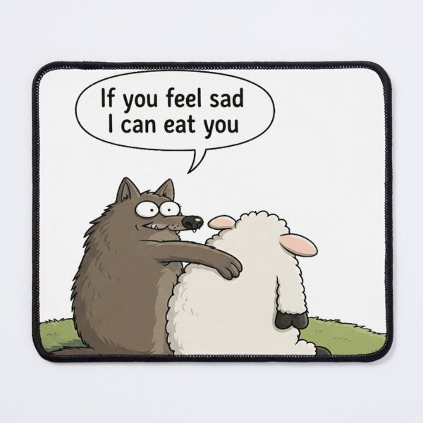 Item preview, Funny Animals Sheep and Wolf designed and sold by francous03.