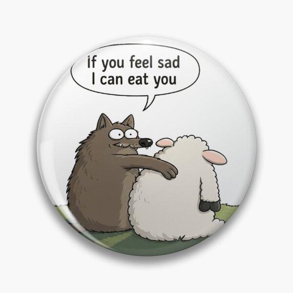 Item preview, Funny Animals Sheep and Wolf designed and sold by francous03.